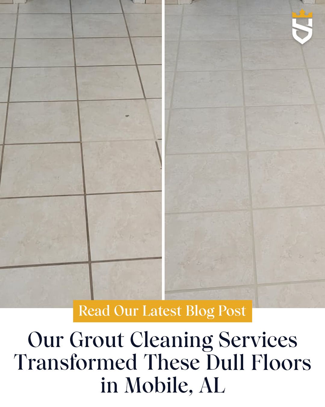 Our Grout Cleaning Services Transformed These Dull Floors in Mobile, AL