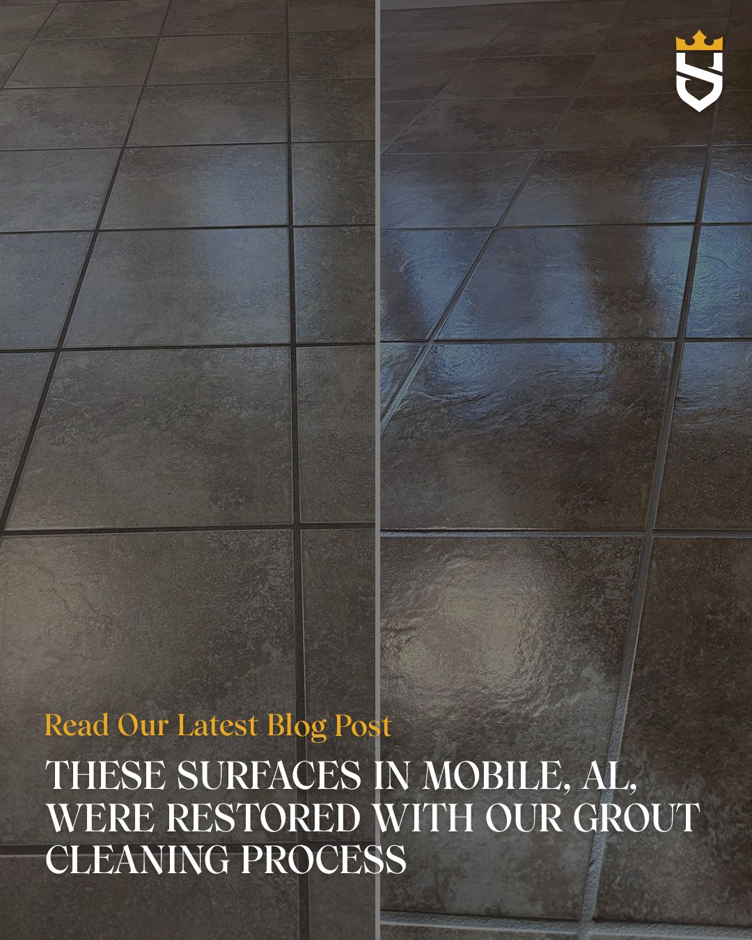 These Surfaces in Mobile, AL, Were Restored With Our Grout Cleaning Process